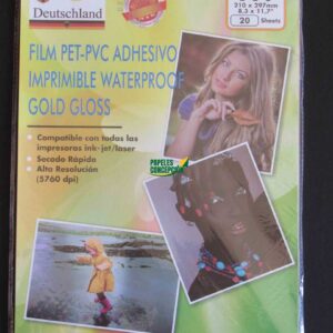 VINIL ADHESIVO IMPRIMIBLE PET STICKER TRANSPARENTE