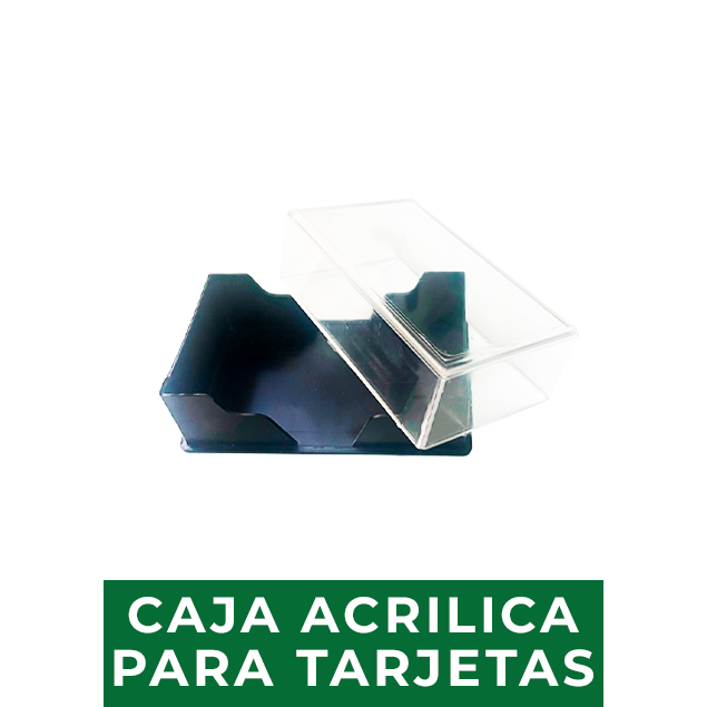 Caja Acrílica para Tarjetas 1 Caja Acrílica para Tarjetas