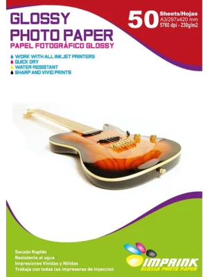 Papel Fotográfico Glossy / A3 / 230 gr / 50 Hojas (Imprink)