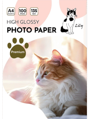 Papel Fotográfico Glossy / A4 / 135 gr / 100 Hojas (Lily)