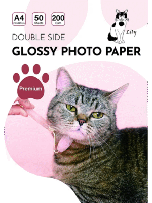 Papel Fotográfico Glossy Doble Faz / A4 / 200 gr / 50 Hojas (Lily)