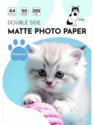 Papel Fotográfico Matte Doble Faz / A4 / 200 gr / 50 Hojas (Lily)