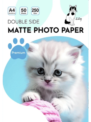 Papel Fotográfico Matte Doble Faz / A4 / 250 gr / 50 Hojas (Lily)