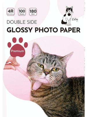 Papel Fotográfico Doble Faz Glossy / 4R (10 x 15 cm) / 180 gr / 100 Hojas (Lily)