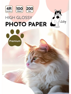 Papel Fotográfico Glossy / 4R (10 x 15 cm) / 200 gr / 100 Hojas (Lily)