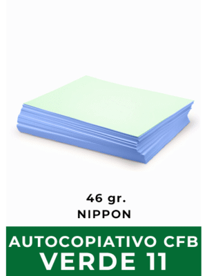 Papel Autocopiativo Intermedio - CFB Verde / Tamaño 11 / 46gr / 500 Hojas (NIPPON)