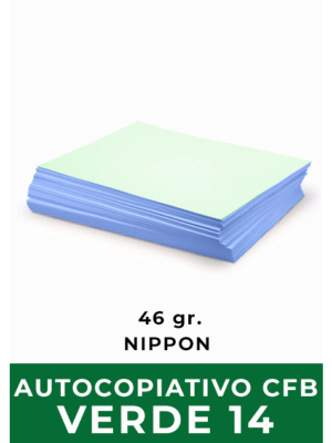 Papel Autocopiativo Intermedio - CFB Verde / Tamaño 14 / 46gr / 500 Hojas (NIPPON)