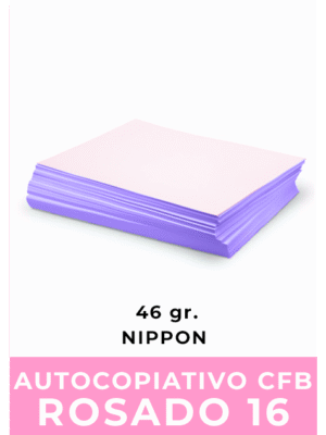 Papel Autocopiativo Intermedio - CFB Rosado / Tamaño 16 / 46gr / 500 Hojas (NIPPON)