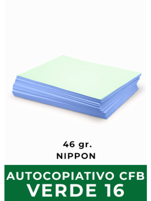 Papel Autocopiativo Intermedio - CFB Verde / Tamaño 16 / 46gr / 500 Hojas (NIPPON)