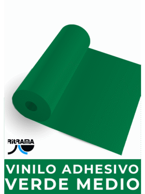 Vinilo Adhesivo Color Verde Medio / PVC / 60 CM  x 1MTS (Ritrama)