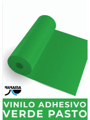 Vinilo Adhesivo Color Verde Pasto / PVC / 60 CM  x 1MTS (Ritrama)