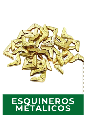 Esquineros Metálicos / Dorados / 20 un