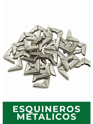 Esquineros Metálicos / Plateados y Dorados / 20 un