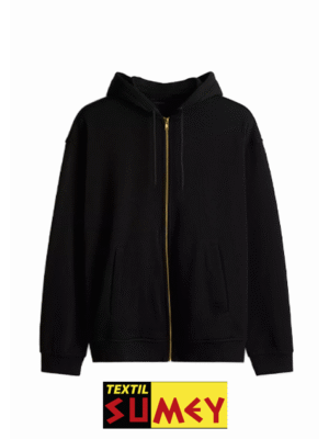 Poleron con Cierre / Negro / Adulto (Sumey)