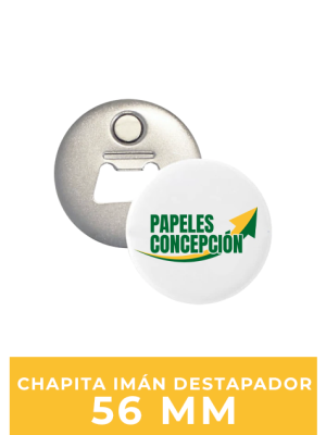 Chapita Imán Destapador 56 mm / 100 Unidades