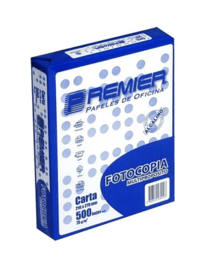 Papel Fotocopia / Carta /  75gr / 500 Hojas (Premier)
